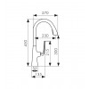Смеситель для кухни с выдвижным изливом KAISER Strike 09066